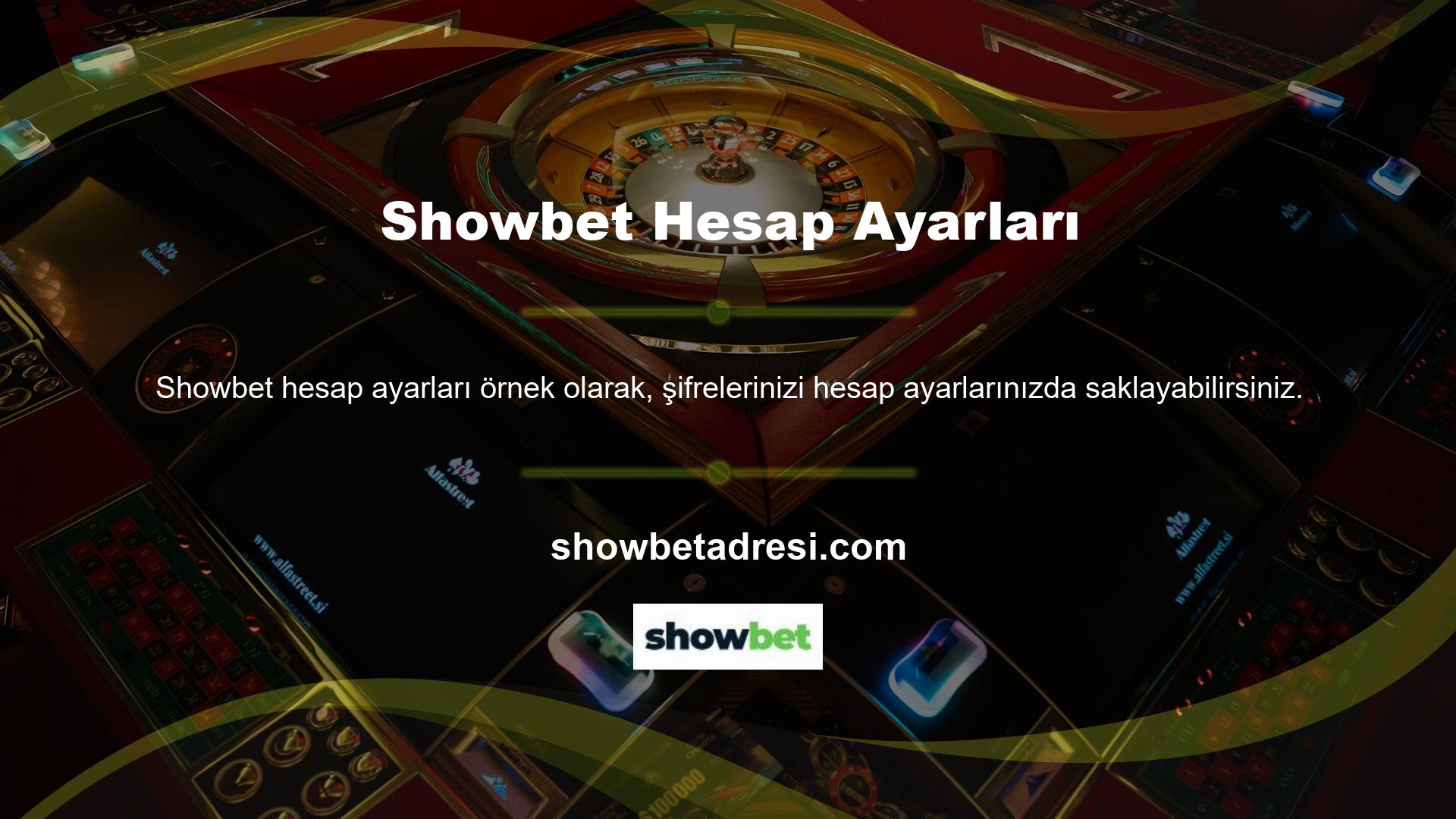 Showbet Casino güncellemesi sırasında kaynakları koruyabilirsiniz